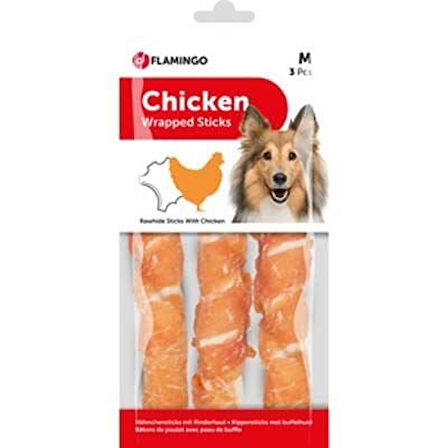 Flamingo Tavuklu Köpek Ödül Çubuğu 17 Cm 155 Gr