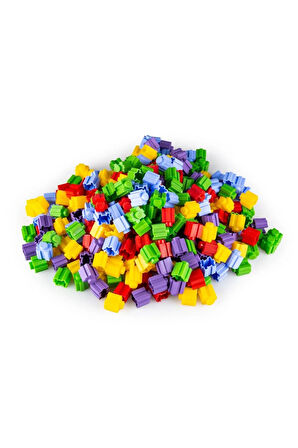 Tiktak Bloklar 120 Parça 5 Renk Eğitici Ve Çıt Çıt Oyuncak Eğitici Tik Tak Bloklar Lego