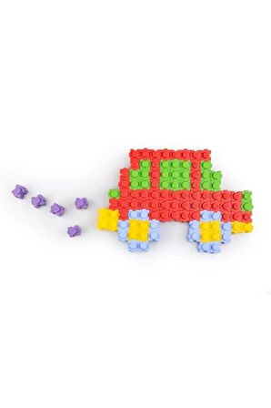 Tiktak Bloklar 120 Parça 5 Renk Eğitici Ve Çıt Çıt Oyuncak Eğitici Tik Tak Bloklar Lego