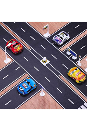 Otobant Eğitici Ve Eğlenceli Yol Yapım Bandı - Çocuk Trafik Bantı - Road Tape Oyun Bandı