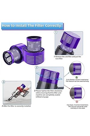 Dyson V10 Sv12 Cyclone Uyumlu Hepa Filtre 2 Adet