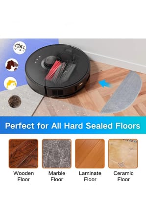 Roborock S8 MaxV Ultra Uyumlu 2 Adet Kenar Mopu 2 Paspas