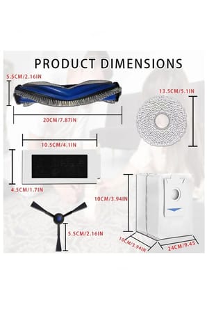 Ecovacs Deebot T30 Pro Omni Robot Süpürge Uyumlu 5 Parça Set