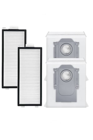 Roborock Saros Z70 Uyumlu 2 Adet Filtre 2 Adet Toz Torbası