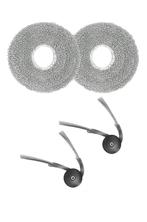 Roborock Saros Z70 Uyumlu 2 Adet Yan Fırça 2 Adet Paspas