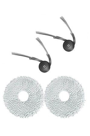 Roborock S9 & S9+ Uyumlu 2 Adet Yan Fırça 2 Adet Paspas