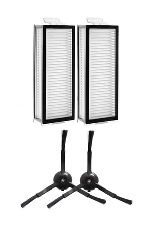 Roborock Q5 Pro+ & Q5 Max+ Uyumlu 2 Adet Filtre 2 Adet Yan Fırça