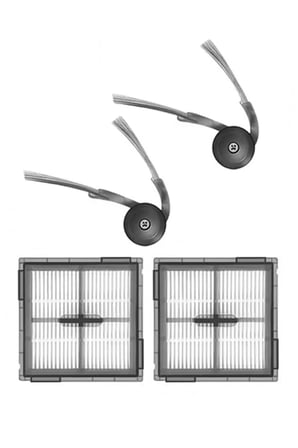 Roborock Q10 VF & Q10 VF+ Uyumlu 2 Adet Filtre 2 Adet Yan Fırça