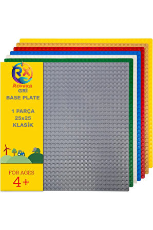 11024 Classic Gri Plaka (Zemin) - 11024 Classic Gri Alt Tabla (Zemin) 25cmx25cm