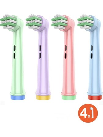 Kids Fun - Çocuklara Özel Extra yumuşak Oral B Şarjlı Diş Fırçası Yedek Başlığı - 8'li Yedek Başlık