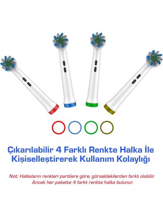 X Cross - Çapraz Açılı Kusursuz Temizlik Oral B Şarjlı Diş Fırçası Yedek Başlığı - 8'li Yedek Başlık