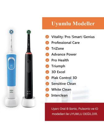 Sensetive - Ekstra Yumuşak Oral B Şarjlı Diş Fırçası Yedek Başlığı - 4 Adet Yedek Başlık