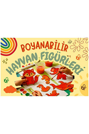 Ahşap Boyama Oyuncak Aktivite Yaz Okulu Kreş Kurs Anaokulu Etkinlik Sanat Seti 12li