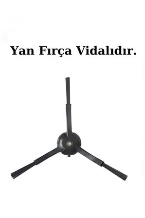 Roborock QRevo S Uyumlu 7 Parça Siyah Yan Fırçalı Set