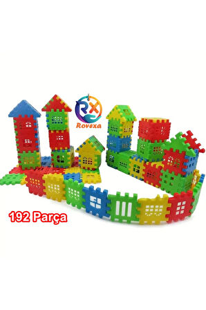 Puzzle City 3d Yapı Ve Tasarım Blokları 192 Parça Eğitici Oyuncak Puzzle Blok Set Eğlenceli Oyuncak