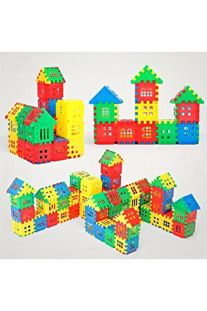 Puzzle City 3d Yapı Ve Tasarım Blokları 64 Parça Yapı Oyuncak Puzzle Blok Set Eğlenceli Oyuncak