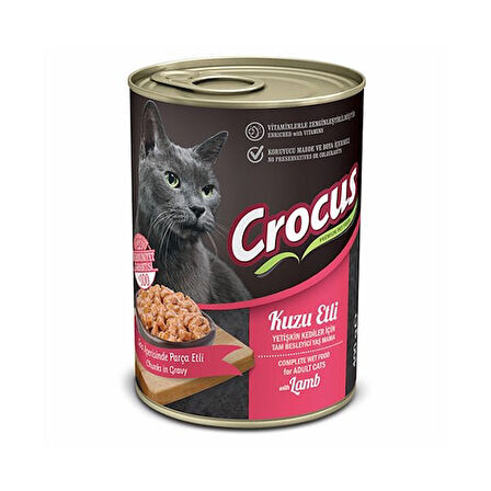 Crocus Kuzu Etli Yaş Kedi Maması 400 Gr