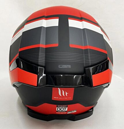 Mt Thunder 4 SV R25 B5 Şeffaf Vizör Kask Kırmızı Mat Siyah M