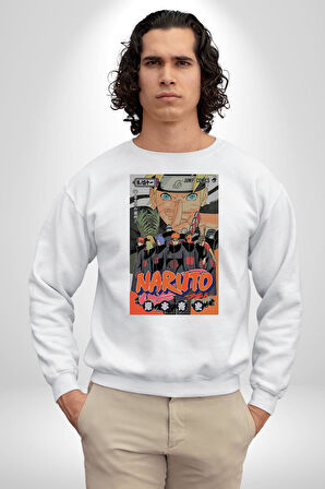 Umbrella Academy Erkek Kadın Unisex Dijital Baskılı Beyaz Sweatshirt