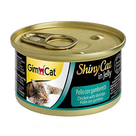 Gimcat Shinycat Tavuklu Karidesli Konserve Kedi Maması 70 Gr