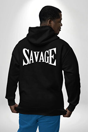 Embrace the Journey Tasarım Erkek Kadın Siyah Ön Sırt Baskılı Kapüşonlu Sweatshirt Hoodie