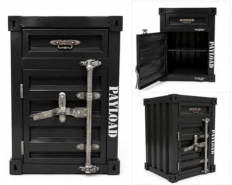Premium Antre Dolabı Salon Eşyası Alternatif Mobilya Konteyner Tasarımlı Metal Dolap
