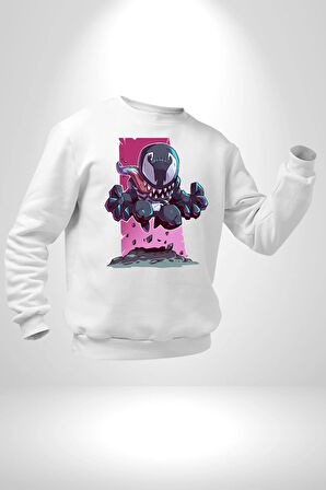 Sevimli Karanlık Karikatürize Çizgi Roman

 Erkek Kadın Unisex Dijital Baskılı Beyaz Sweatshirt