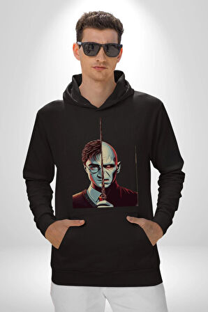 Karanlıklar Lordu Asa Harry Potter Benzerliği Erkek Kadın Siyah Dijital Baskılı Kapüşonlu Sweatshirt Hoodie