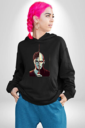 Karanlıklar Lordu Asa Harry Potter Benzerliği Erkek Kadın Siyah Dijital Baskılı Kapüşonlu Sweatshirt Hoodie