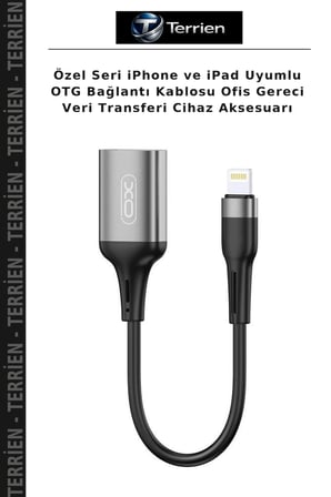 Özel Seri iPhone ve iPad Uyumlu OTG Bağlantı Kablosu Ofis Gereci Veri Transferi Cihaz Aksesuarı