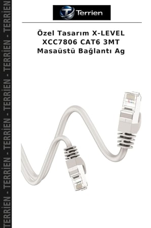 Özel Tasarım X-LEVEL XCC7806 CAT6 3MT Masaüstü Bağlantı Ag