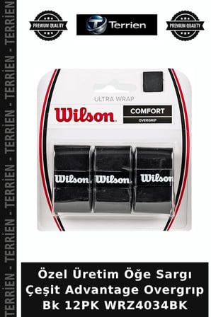 Özel Üretim Öğe Sargı Çeşit Advantage Overgrıp Bk 12PK WRZ4034BK