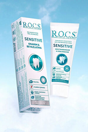 Rocs Sensitive Hassas Dişler İçin Beyazlatırıcı Diş Macunu 75 ml