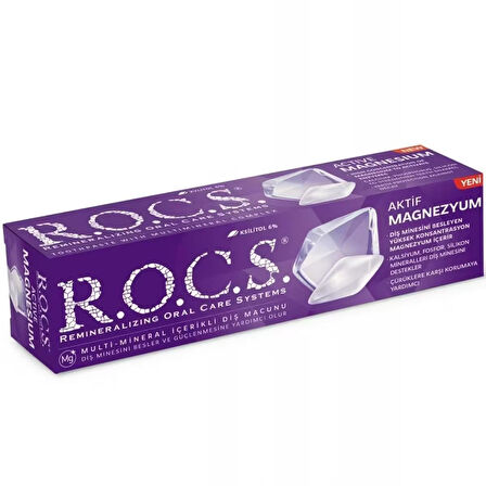 Rocs Aktif Magnezyum Diş Macunu 75 ml