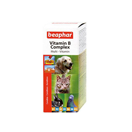 Beaphar Kedi Köpek Kuş ve Kemirgenler İçin Likit B Vitamini 50 Ml