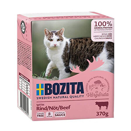 Bozita Cis Beef Biftekli Yetişkin Konserve Kedi Maması 370 Gr