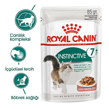 Royal Canin İnstinctive +7 Pouch Yaşlı Konserve Kedi Maması 85 Gr