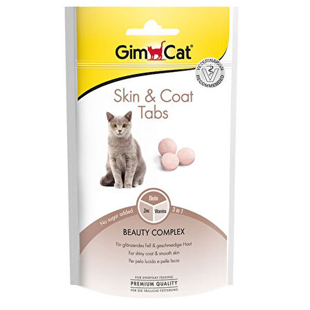 Gimcat Skin Coat Kedi Ödül Maması Tablet 40 Gr