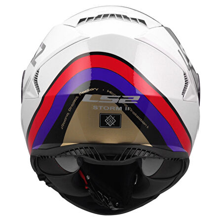  STORM 2 STARK BEYAZ-KIRMIZI-MAVİ-SARI KASK