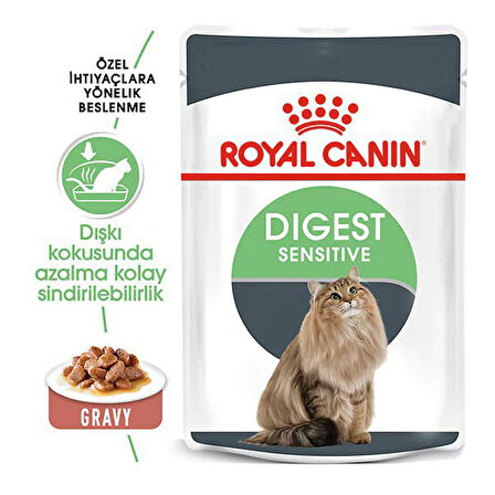 Royal Canin Digestive Sensitive Gravy Pouch Kedi Maması 85 Gr