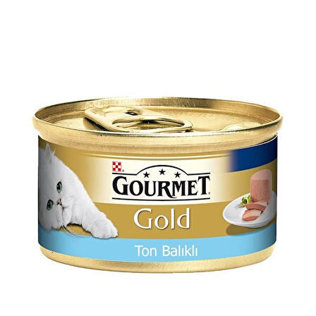 Gourmet Gold Kıyılmış Ton Balıklı Yetişkin Konserve Kedi Maması 85 Gr