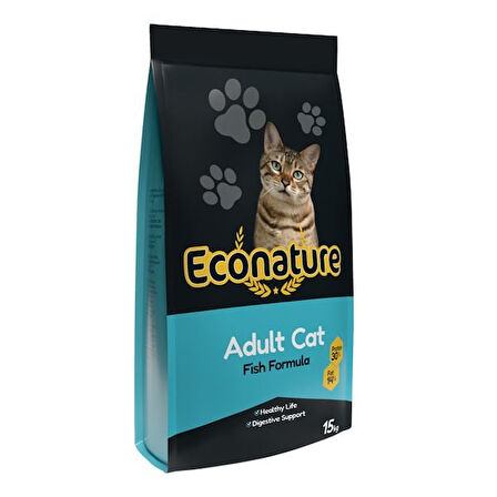 Econature Balıklı Yetişkin Kedi Maması 15 Kg