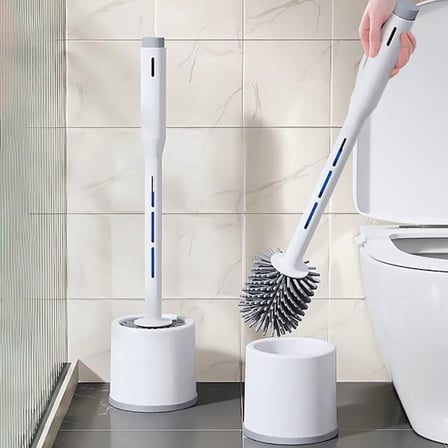 Premium Banyo Ekipmanı Deterjan Hazneli Silikon Tuvalet Fırçası