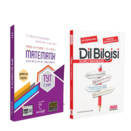Karekök TYT Matematik Konu Anlatımı ve Soru Bankası 2. Kitap ve AKM Dil Bilgisi Seti 2 Kitap