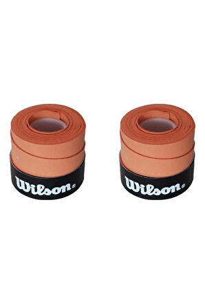 Wilson Comfort Bowl O'grips 2 Adet Grip, Tenis Raketi Gribi Kiremit Renkli