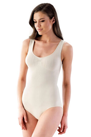 Beyaz Mı 1924 Soft Kalın Askıllı Çıtçıtlı Body