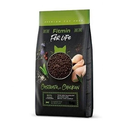 Fitmin For Life Castrate Tavuklu Kısırlaştırılmış Kedi Maması 1.8 Kg