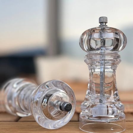 Premium Akrilik El Değirmeni 18 cm Ev Hediyesi Sunum Aksesuarı Mutfak Eşyası