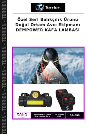 Özel Seri Balıkçılık Ürünü Doğal Ortam Avcı Ekipmanı DEMPOWER KAFA LAMBASI