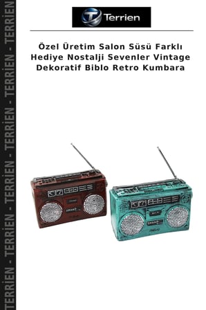 Özel Üretim Salon Süsü Farklı Hediye Nostalji Sevenler Vintage Dekoratif Biblo Retro Kumbara